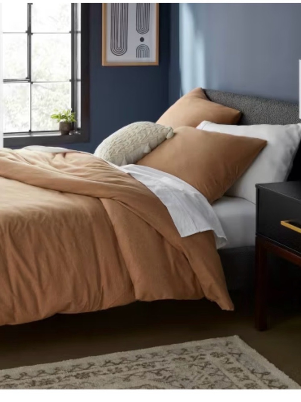 Threshold dapper brown Cotton Duvet Cover